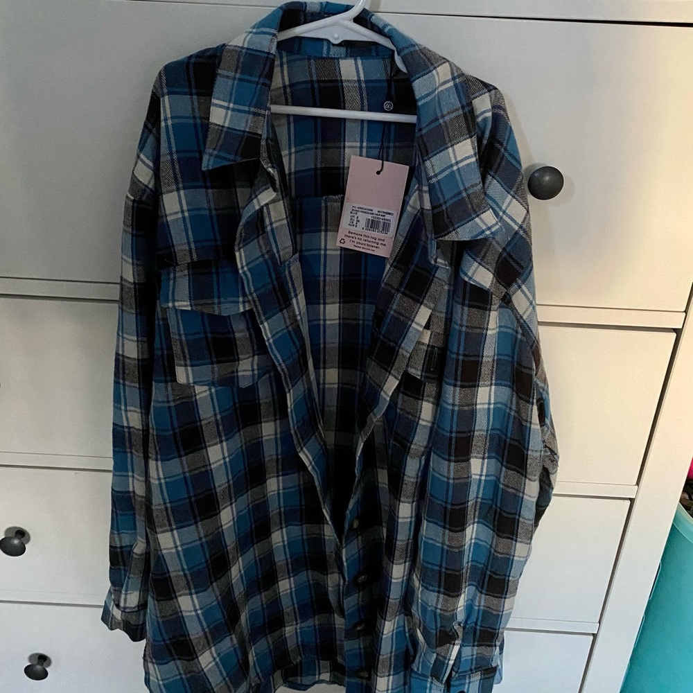 oversized women’s flannel jacket